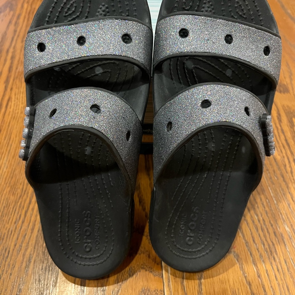 CROCS Black Sandals Sporty Comfort Design